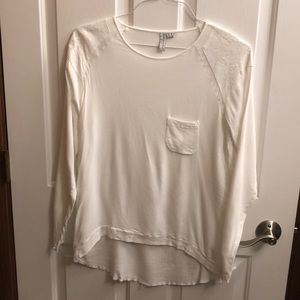 Hi-Lo Tunic w/ sequins shoulder